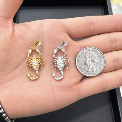 0.29ctw Moissanite Scorpion Pendant