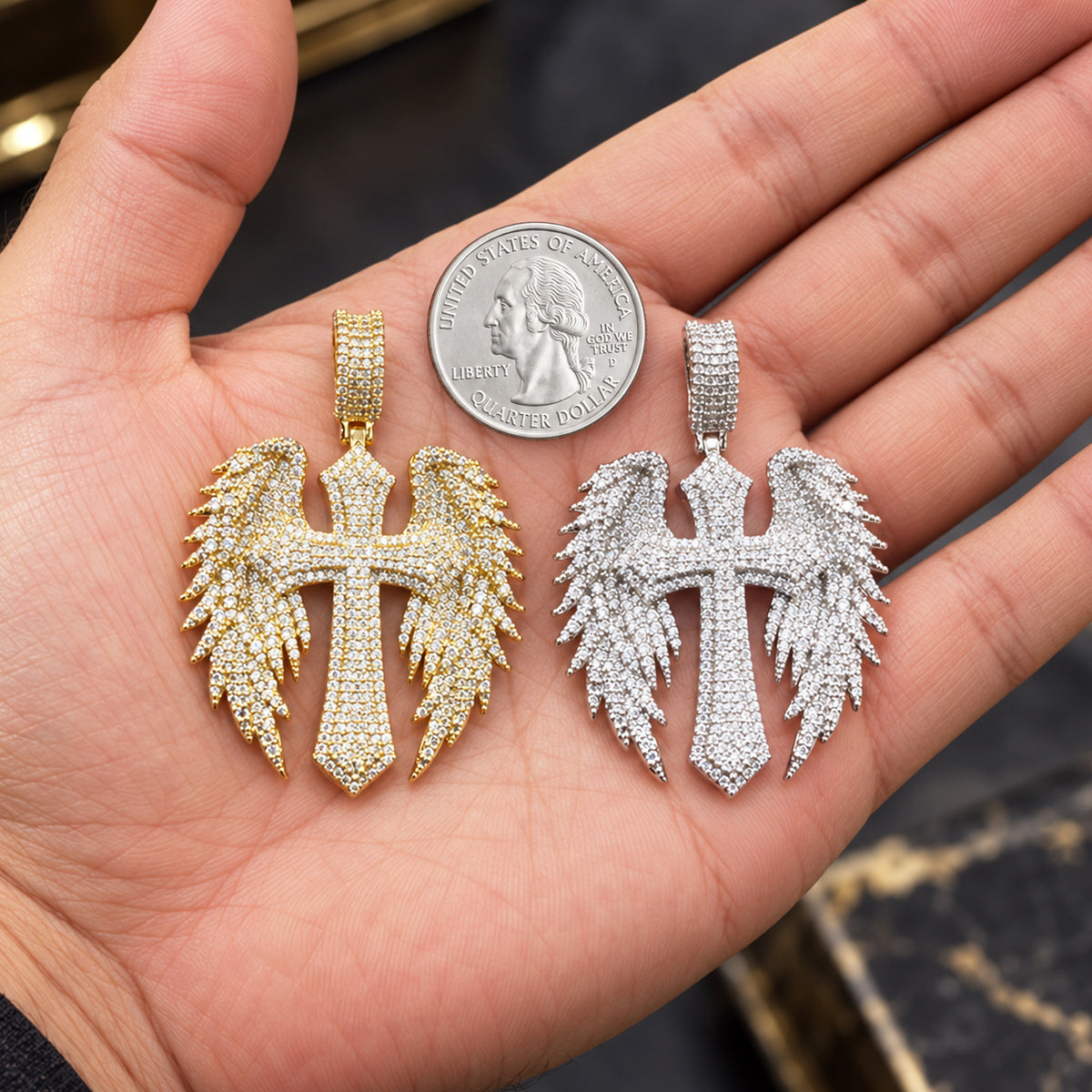 Winged Cross Pendant