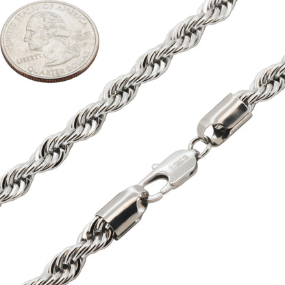 7mm Rope Chain 24"