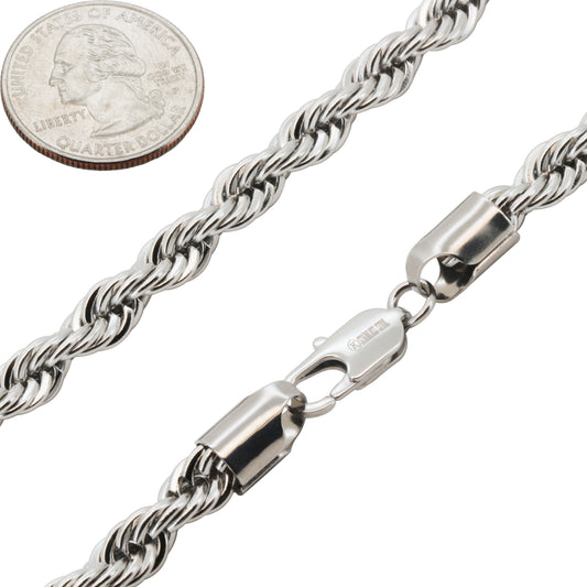 7mm Rope Chain 24"