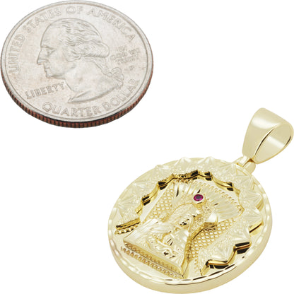 Virgin Mary Medallion Pendant S