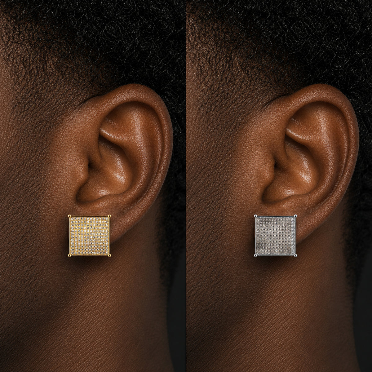 16mm Pavé Square Studs