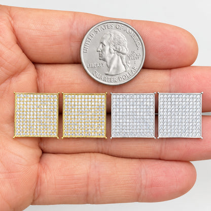 16mm Pavé Square Studs