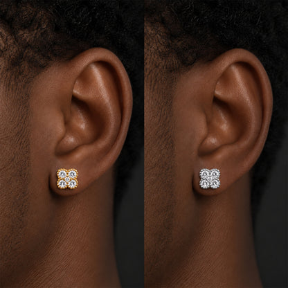 8mm Clover Studs