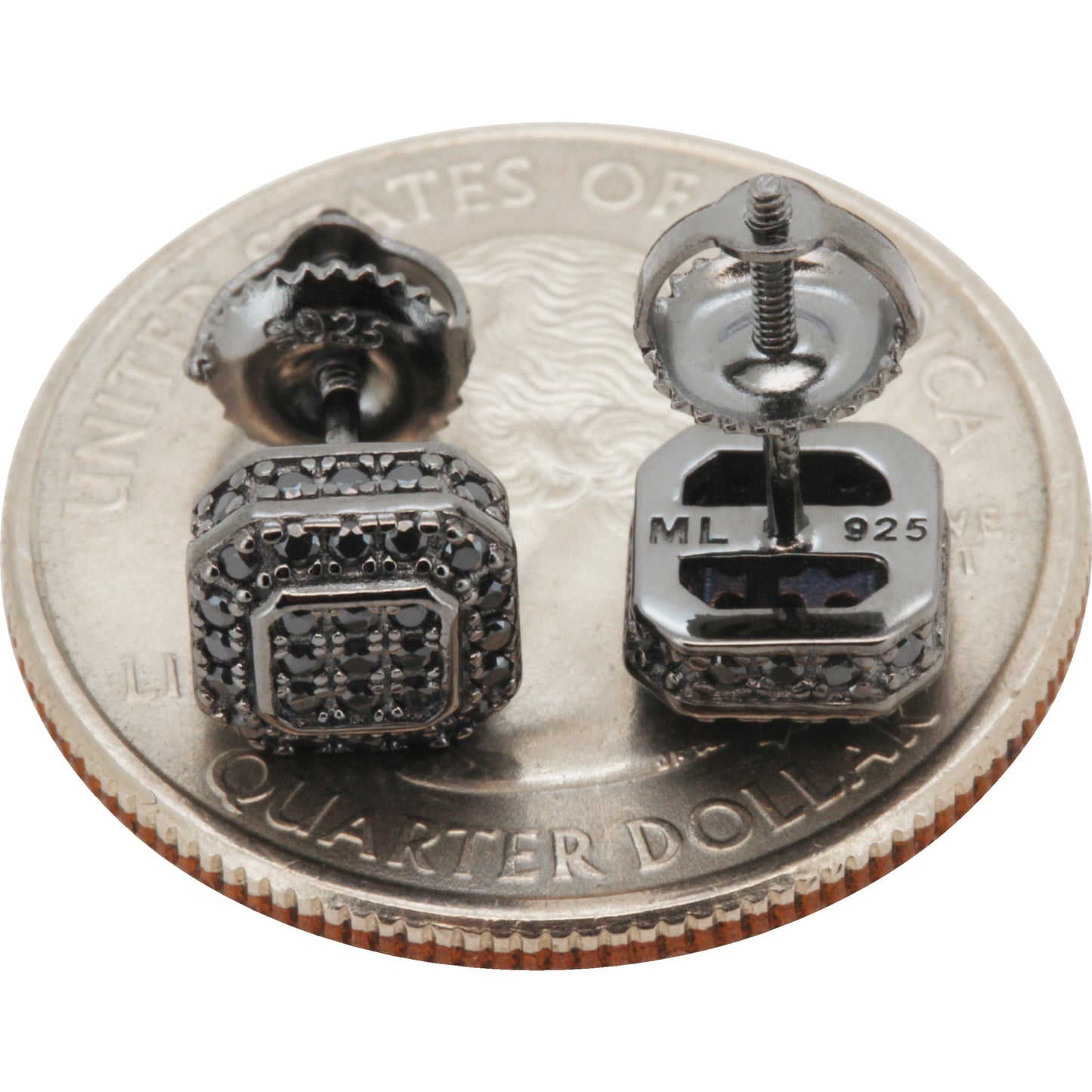7mm Moissanite Square Studs