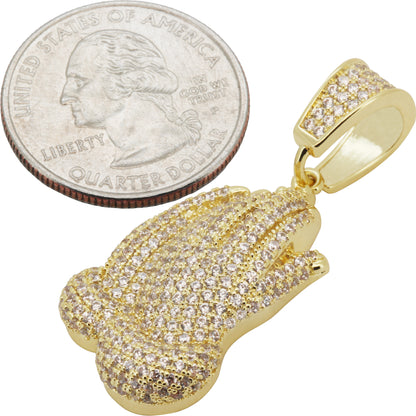 Praying Folded Hands Pendant S