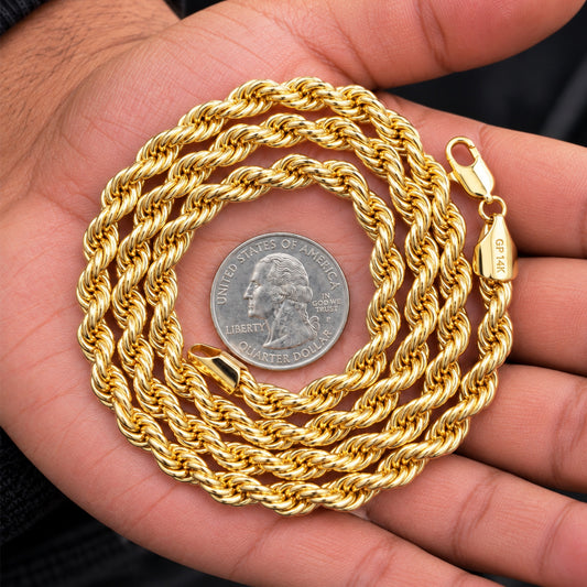 6mm Rope Chain 18"