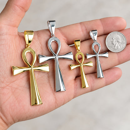 Plain Egyptian Ankh Cross Pendant L