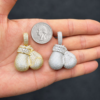 Reverse Set Boxing Gloves Pendant