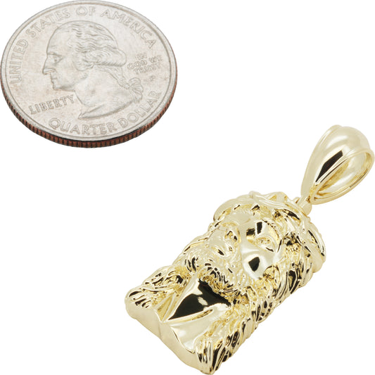 Textured Jesus Piece Pendant S
