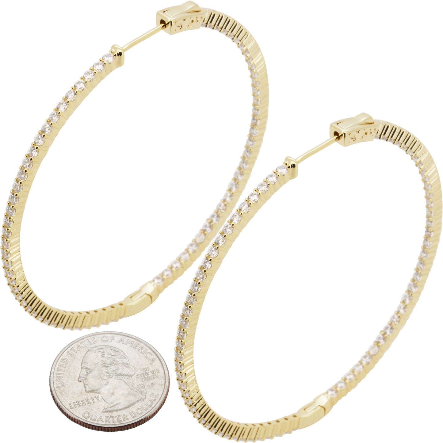 2mm x 60 mm Pavé Hoops