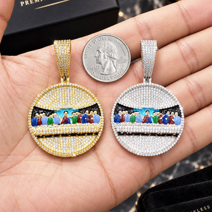 Last Supper Enamel Pendant