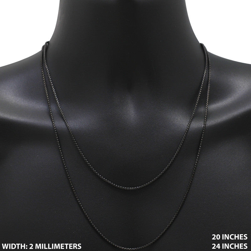 2mm Box Chain 24"