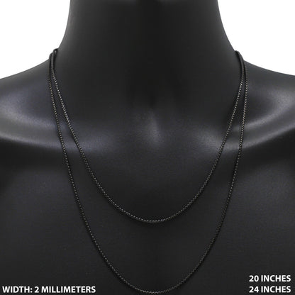 2mm Box Chain 24"