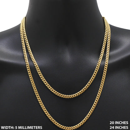 5mm Miami Cuban Link Chain 20"