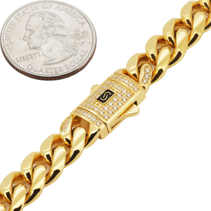 10mm Monaco Miami Cuban Link Chain 20"