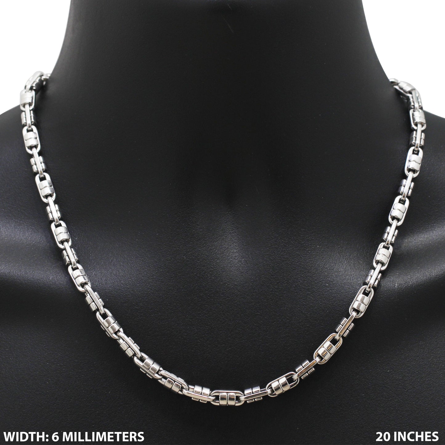 6mm Barrel Link Chain 20"