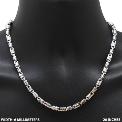 6mm Barrel Link Chain 20"