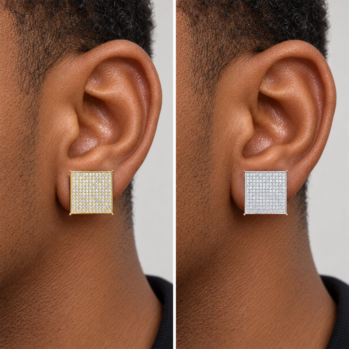 16mm Pavé Square Studs