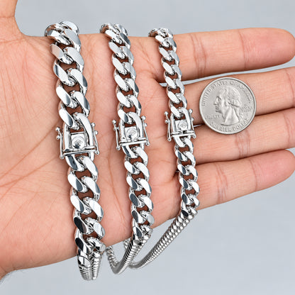12mm Miami Cuban Link Chain 24"