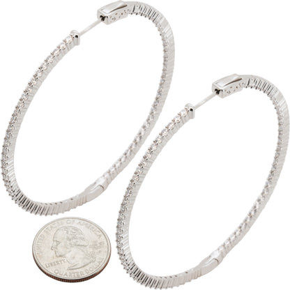 2mm x 60 mm Pavé Hoops