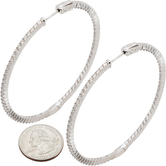 2mm x 60 mm Pavé Hoops
