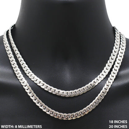 8mm Miami Cuban Link Chain 30"