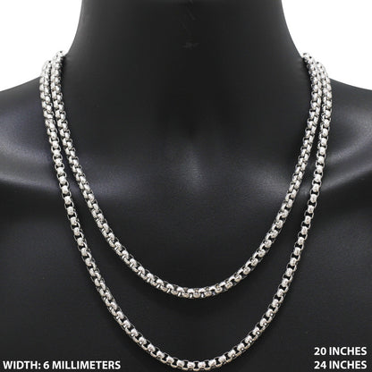 6mm Box Chain 18"