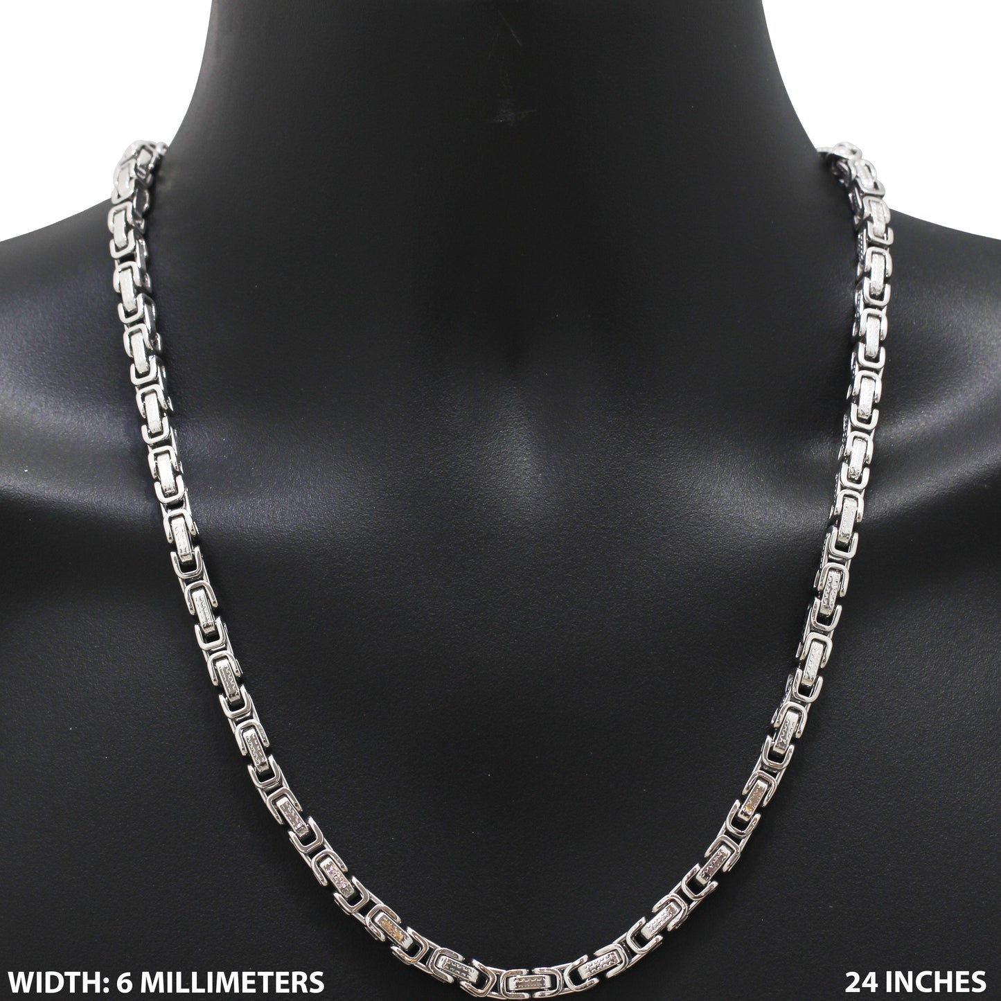 6mm Byzantine Chain 20"