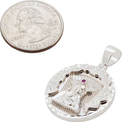 Virgin Mary Medallion Pendant S