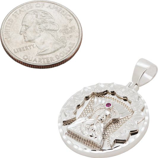 Virgin Mary Medallion Pendant S