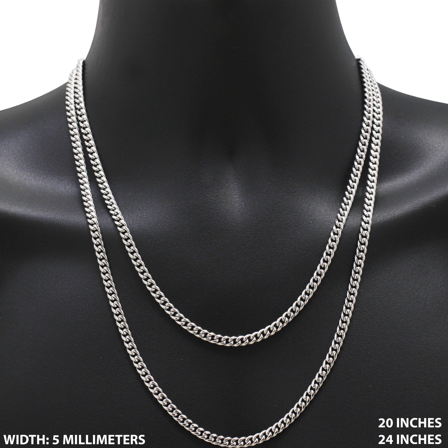 5mm Miami Cuban Link Chain 20"