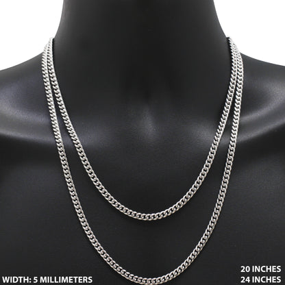 5mm Miami Cuban Link Chain 20"