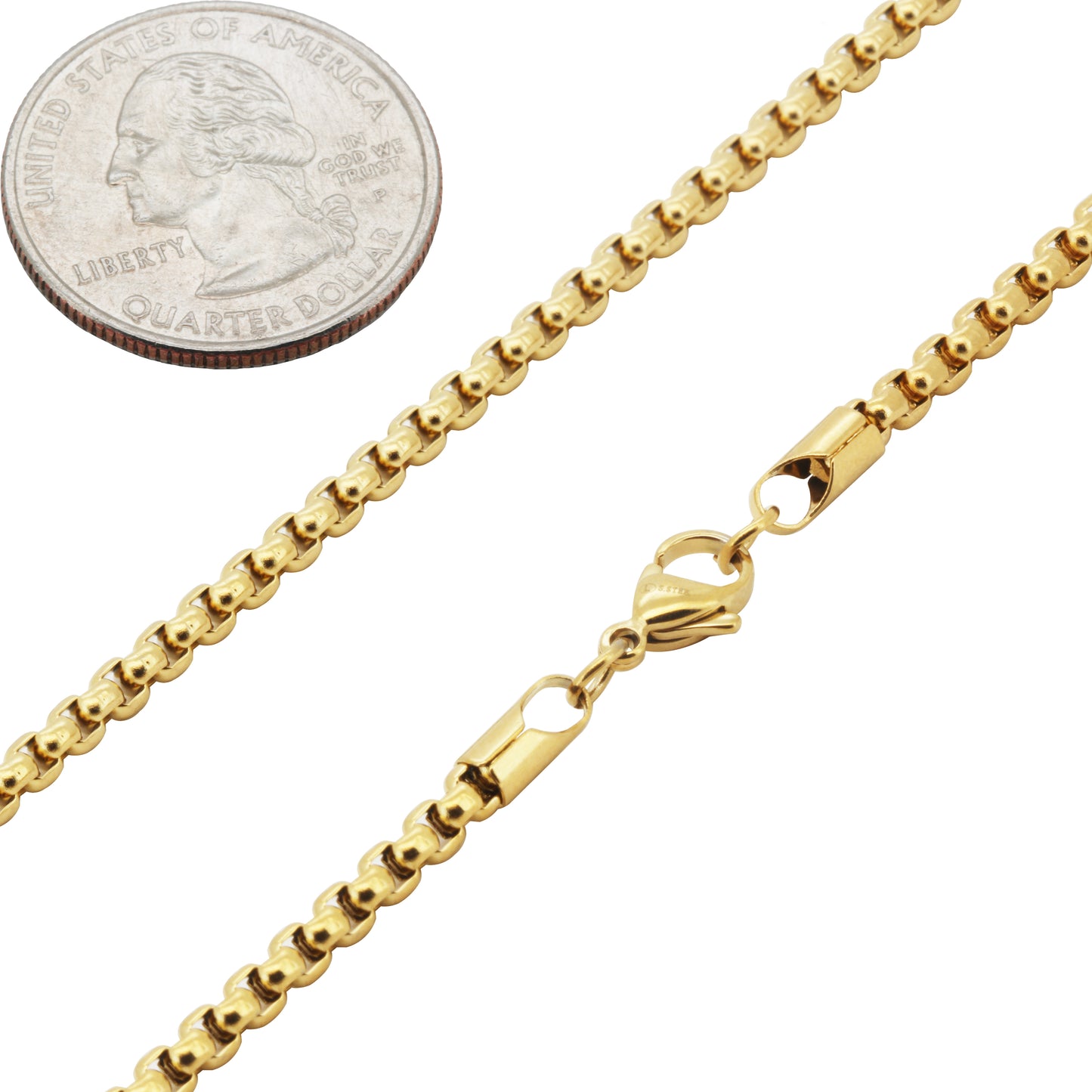 3mm Box Bracelet 7.5"