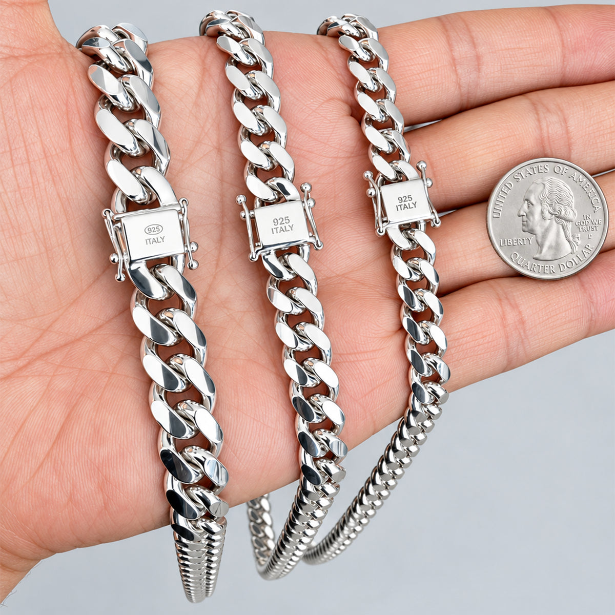 12mm Miami Cuban Link Chain 24"