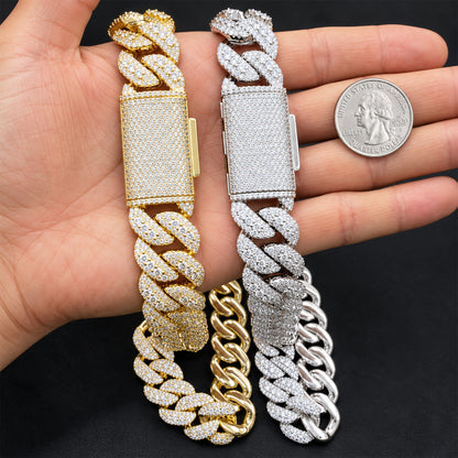 20mm Cuban Link Bracelet 8.5"
