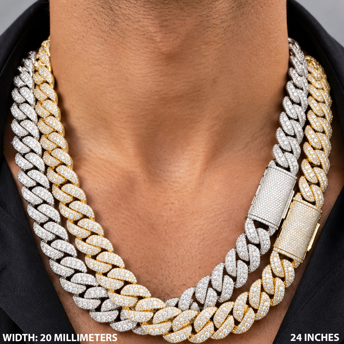 20mm Cuban Link Chain 24"