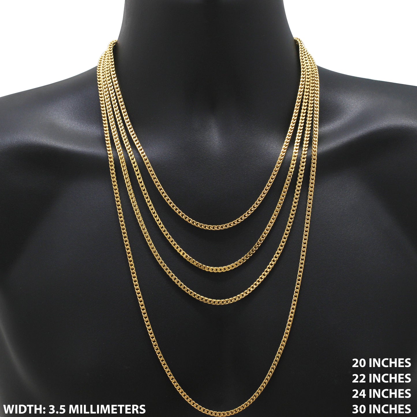 3.5mm Franco Chain 20"