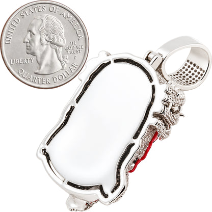 Enamel Bleeding Jesus Piece Pendant L