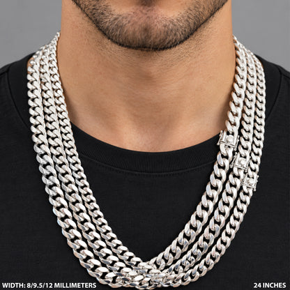 12mm Miami Cuban Link Chain 24"