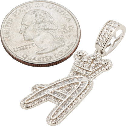 Crown Initial A Pendant