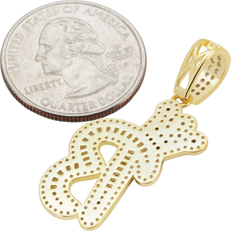 Crown Initial B Pendant