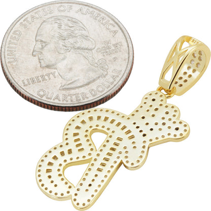 Crown Initial B Pendant