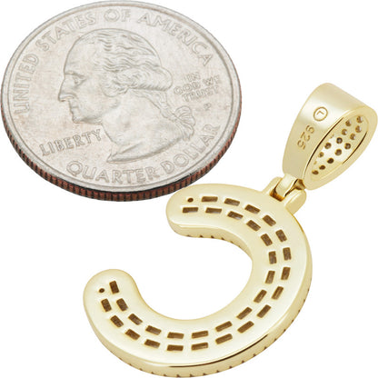 Baguette Initial C Pendant