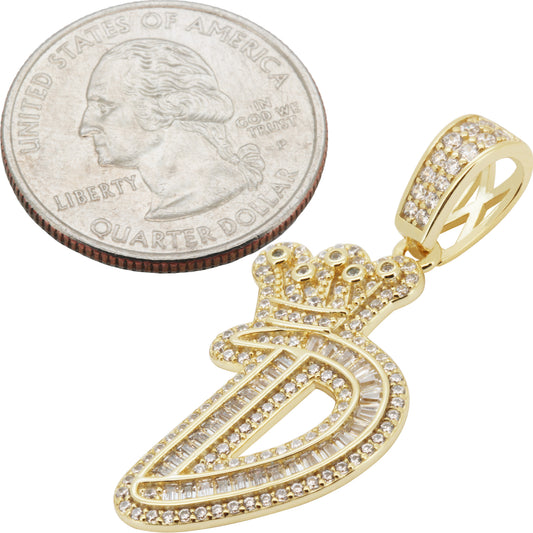 Crown Initial D Pendant