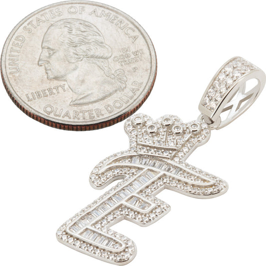 Crown Initial E Pendant