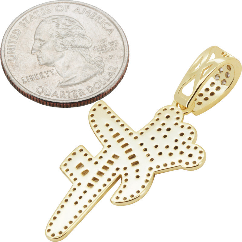 Crown Initial F Pendant