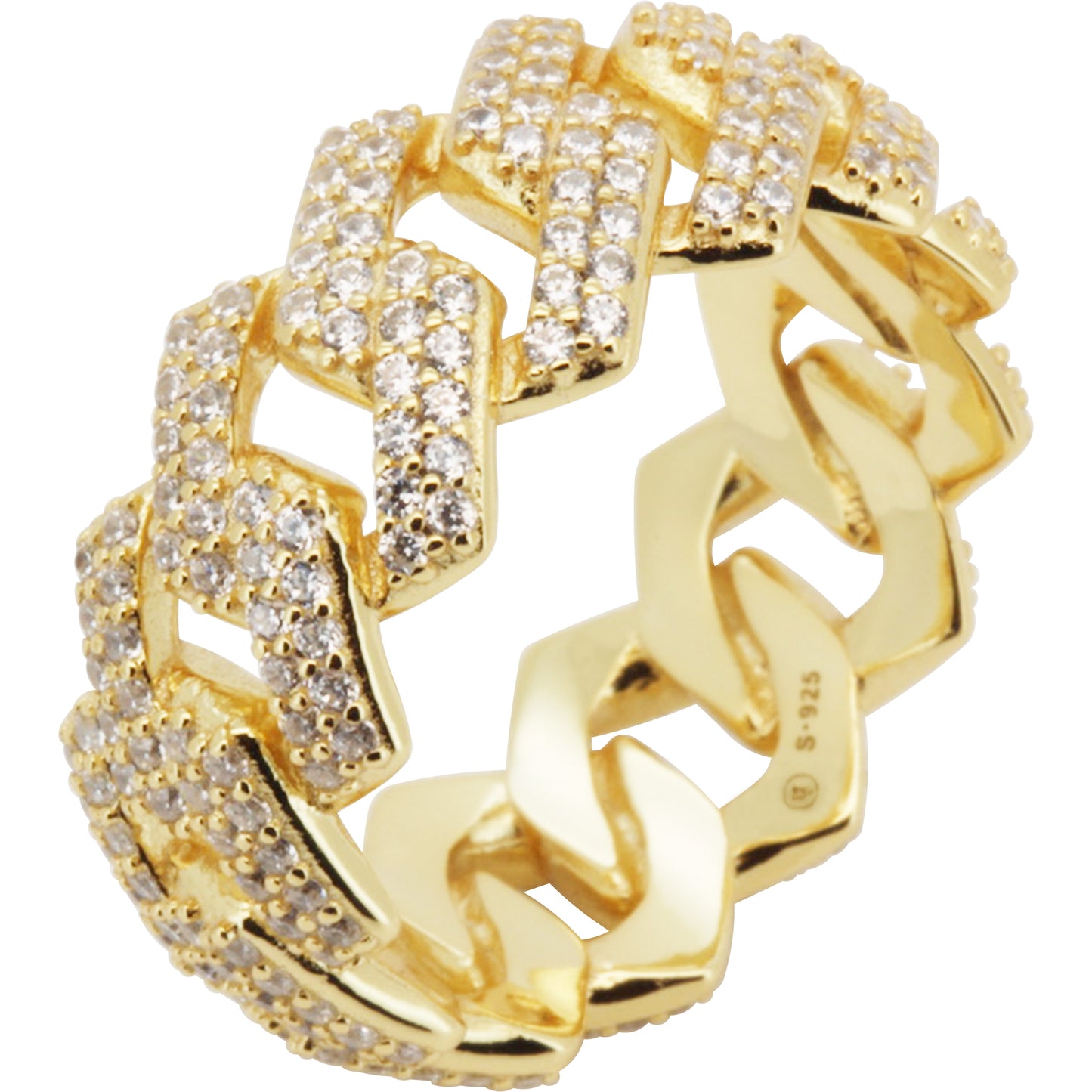 9.5mm Cuban Link Ring Size 7