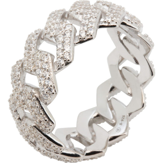 9.5mm Cuban Link Ring Size 7