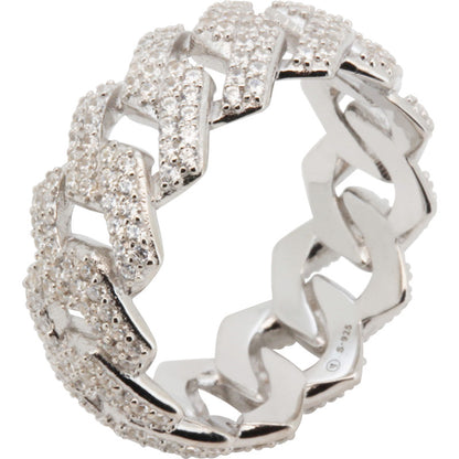 9.5mm Cuban Link Ring Size 11